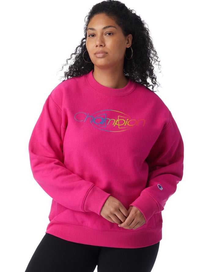 Champion pop colors deals crewneck sweatshirt